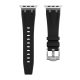 Apple Watch Element curea din silicon negru (argintiu) 40/41/42 mm