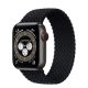 Curea Apple Watch elastică împletită /negru/ 44/45/46/49 mm