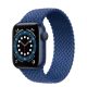 Curea Apple Watch elastică împletită /albastru/ 44/45/46/49 mm