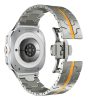 Brățară metalică Mybandz Space-argint-portocaliu/Samsung Galaxy Watch Ultra