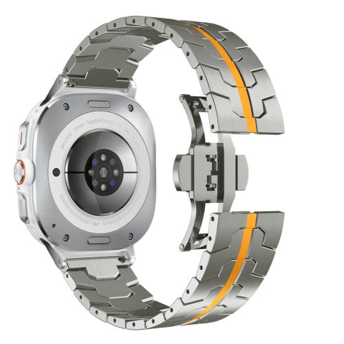 Brățară metalică Mybandz Space-argint-portocaliu/Samsung Galaxy Watch Ultra