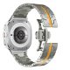 Brățară metalică Mybandz Space-argint-portocaliu/Samsung Galaxy Watch Ultra