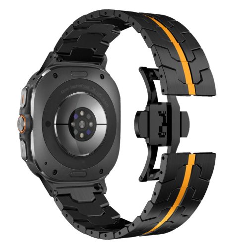 Brățară metalică Mybandz Space-negru-portocaliu/Samsung Galaxy Watch Ultra