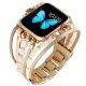 Curea Apple Watch cu perle / roz pudrat-auriu/44/45/46/49 mm