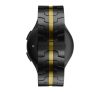Mybandz Curea de ceas Space metalică / negru - auriu/ 22 mm