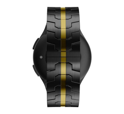 Mybandz Curea de ceas Space metalică / negru - auriu/ 22 mm