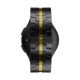 Mybandz Curea de ceas Space metalică / negru - auriu/ 22 mm