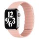 Curea Apple Watch magnetică din textil din două piese  / pudră/38/40 și 41 mm