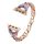 Curea Apple Watch metalică tip fluture /color rosegold/ 40/41/42 mm