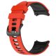 MYBANDZ Curea din silicon fără găuri Galaxy Watch 4-5-6-7 / roșu - negru / 20mm
