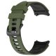 MYBANDZ Curea din silicon fără găuri Galaxy Watch 4-5-6-7/kaki-negru/ 20mm