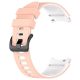 MYBANDZ Curea din silicon fără găuri Galaxy Watch 4-5-6-7 / roz-alb / 20mm