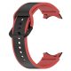 MYBANDZ Curea din silicon bicolor  Galaxy Watch 4-5-6-7 / negru-roșu / 20mm