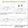 MYBANDZ Curea elegantă din piele Galaxy Watch 4-5-6-7/negru (cataramă argintie)/ 20mm