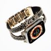 Apple Watch Love curea din piele- negru-auriu 40/41/42 mm