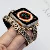 Apple Watch Love curea din piele- negru-auriu 40/41/42 mm
