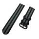 MYBANDZ Curea de ceas din textil / negru-gri/ 18mm
