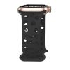 Curea Apple Watch Paw Paw din silicon/negru/44/45/46/49 mm