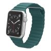 Curea Apple Watch magnetică din piele  /albastru verzui/ 44/45/46/49 mm