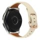 MYBANDZ Curea din piele subțire elegantă cu cataramă rosegold / alb-crem/22mm