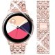 MYBANDZ Diamant brățară din metal - pink-aur 22 mm
