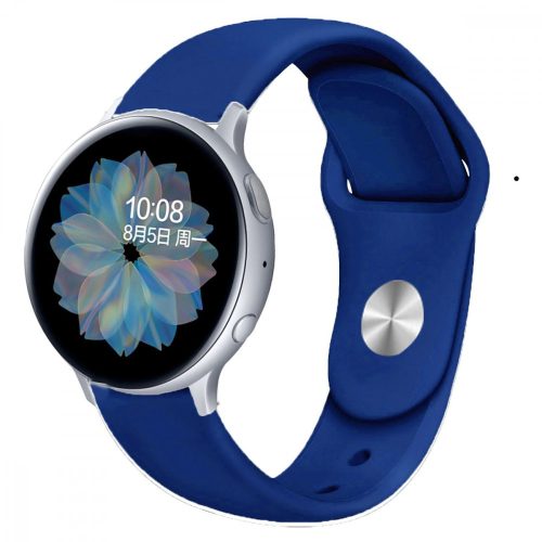 MYBANDZ Curea de ceas din silicon cu cataramă cu bilă / albastru închis/ 22mm