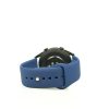 MYBANDZ Curea de ceas din silicon cu cataramă cu bilă / albastru închis/ 22mm