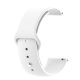MYBANDZ Curea de ceas din silicon cu cataramă cu bilă / alb / 18mm