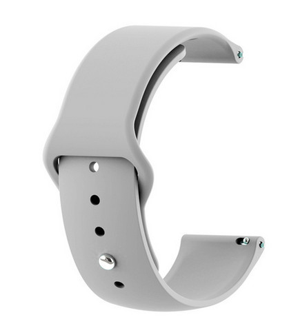 MYBANDZ Curea de ceas din silicon cu cataramă cu bilă /grey/ 20mm