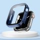Carcasă de protecție Apple Watch sticlă  - albastru închis 