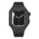 Set carcasă și Curea Apple Watch din metal (negru) - 44 mm