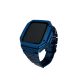 Set carcasă și Curea Apple Watch din metal (albastru) - 45 mm